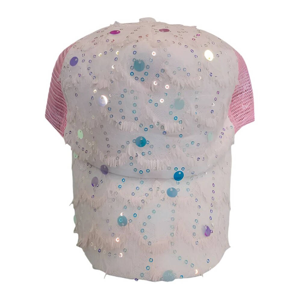 Sparkly Baseball Cap with Lace